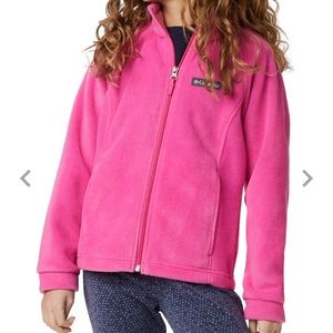 Girls Columbia fleece - Small (color: ballet Pink)